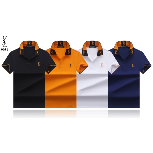 Replica Yves Saint Laurent YSL T-shirts Short Sleeved For Men #1072700 $29.00 USD for Wholesale