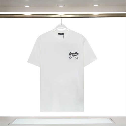 Replica Amiri T-Shirts Short Sleeved For Unisex #1072996 $32.00 USD for Wholesale