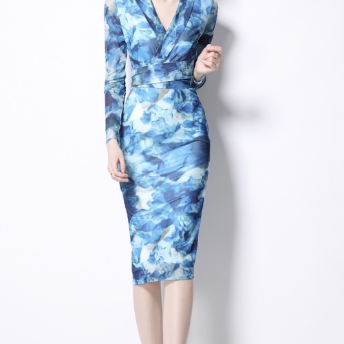 Replica Valentino Dresses Long Sleeved For Women #1073046, $64.00 USD, [ITEM#1073046], Replica Valentino Dresses outlet from China