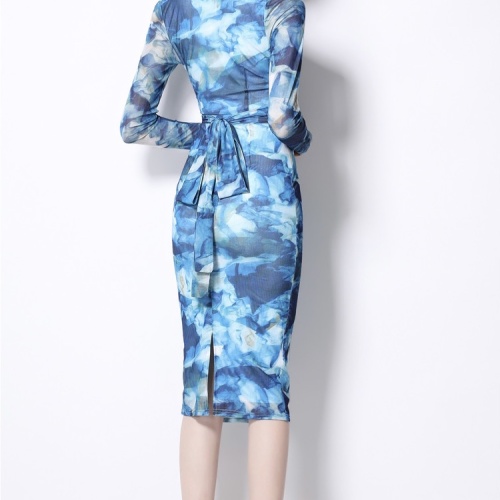 Replica Valentino Dresses Long Sleeved For Women #1073046 $64.00 USD for Wholesale