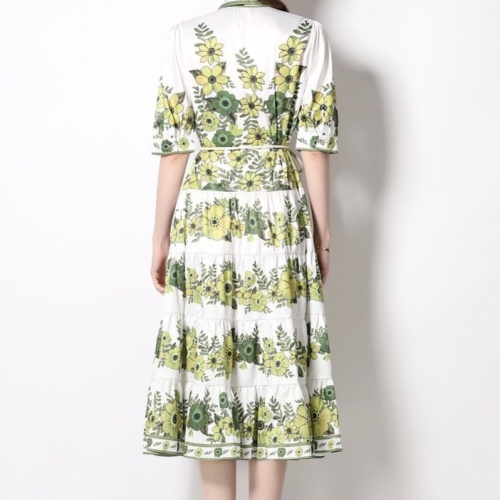 Replica Valentino Dresses Middle Sleeved For Women #1073047 $64.00 USD for Wholesale