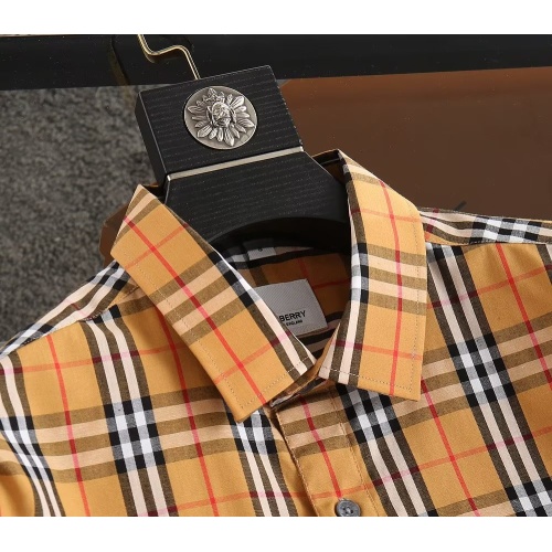 Replica Burberry Shirts Long Sleeved For Men #1073222 $39.00 USD for Wholesale