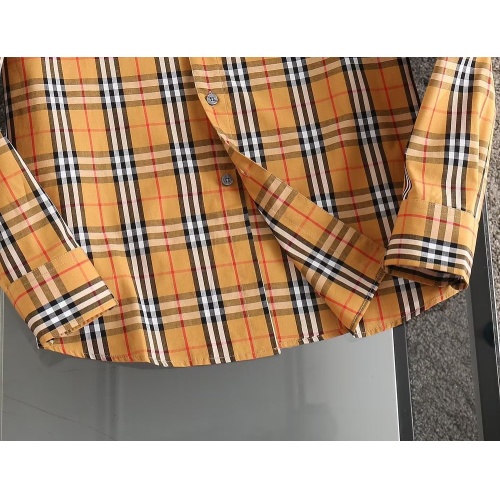 Replica Burberry Shirts Long Sleeved For Men #1073222 $39.00 USD for Wholesale