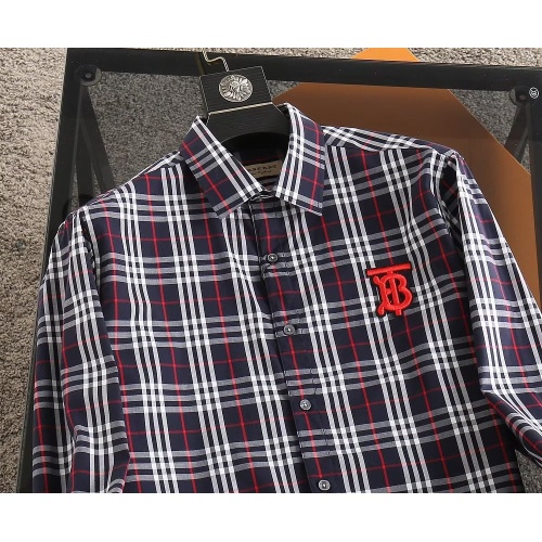 Replica Burberry Shirts Long Sleeved For Men #1073223 $39.00 USD for Wholesale