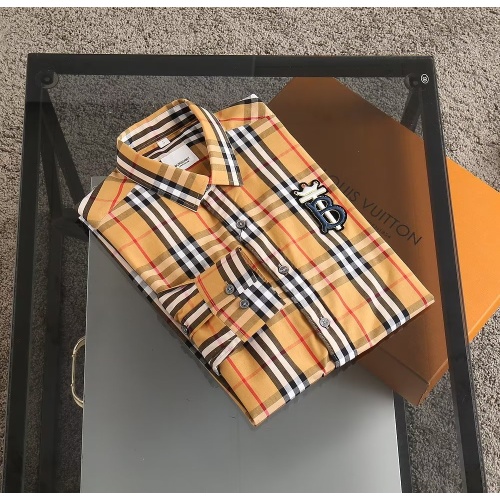 Replica Burberry Shirts Long Sleeved For Men #1073227 $38.00 USD for Wholesale