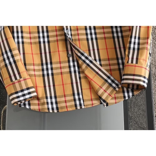 Replica Burberry Shirts Long Sleeved For Men #1073227 $38.00 USD for Wholesale