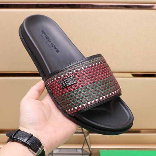 Replica Bottega Veneta BV Slippers For Men #1073250 $80.00 USD for Wholesale