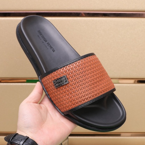 Replica Bottega Veneta BV Slippers For Men #1073253 $72.00 USD for Wholesale