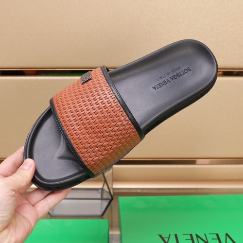 Replica Bottega Veneta BV Slippers For Men #1073253 $72.00 USD for Wholesale
