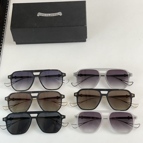 Replica Chrome Hearts AAA Quality Sunglasses #1073673 $68.00 USD for Wholesale