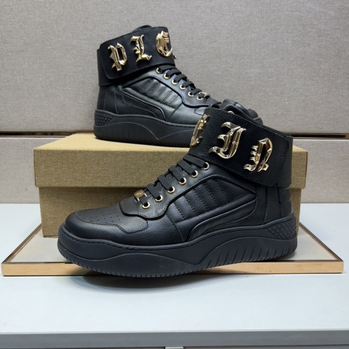 Replica Philipp Plein PP High Tops Shoes For Men #1073925, $130.00 USD, [ITEM#1073925], Replica Philipp Plein PP High Tops Shoes outlet from China