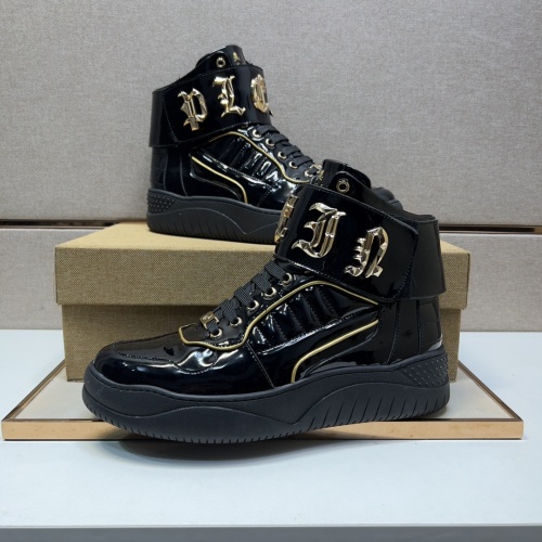 Replica Philipp Plein PP High Tops Shoes For Men #1073926, $130.00 USD, [ITEM#1073926], Replica Philipp Plein PP High Tops Shoes outlet from China