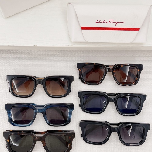 Replica Salvatore Ferragamo AAA Quality Sunglasses #1074113 $45.00 USD for Wholesale