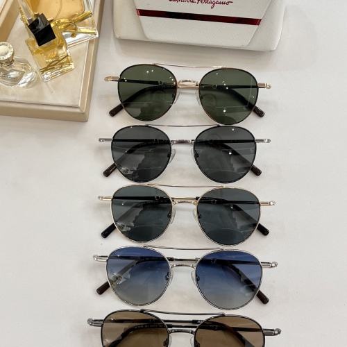 Replica Salvatore Ferragamo AAA Quality Sunglasses #1074119 $45.00 USD for Wholesale