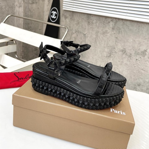 Replica Christian Louboutin Sandal For Women #1074436, $98.00 USD, [ITEM#1074436], Replica Christian Louboutin Sandal outlet from China