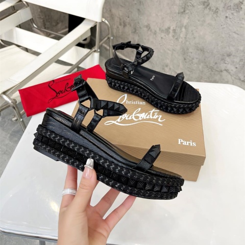 Replica Christian Louboutin Sandal For Women #1074436 $98.00 USD for Wholesale