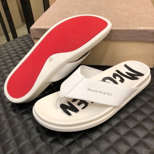 Replica Alexander McQueen Slippers For Men #1074478 $56.00 USD for Wholesale