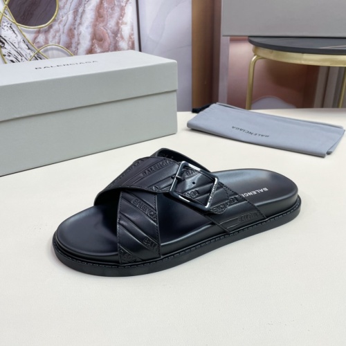 Replica Balenciaga Slippers For Men #1074495 $68.00 USD for Wholesale