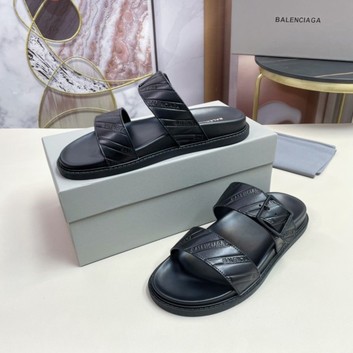 Replica Balenciaga Slippers For Men #1074496 $68.00 USD for Wholesale