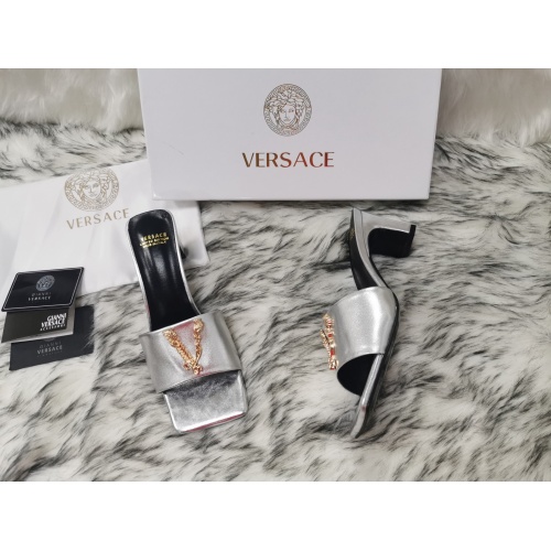 Replica Versace Slippers For Women #1074610, $82.00 USD, [ITEM#1074610], Replica Versace Slippers outlet from China