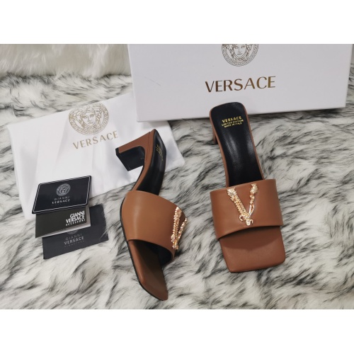 Replica Versace Slippers For Women #1074613, $82.00 USD, [ITEM#1074613], Replica Versace Slippers outlet from China