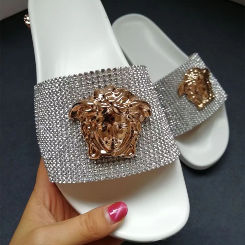 Replica Versace Slippers For Women #1074614 $60.00 USD for Wholesale