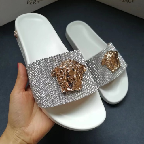 Replica Versace Slippers For Men #1074615 $60.00 USD for Wholesale