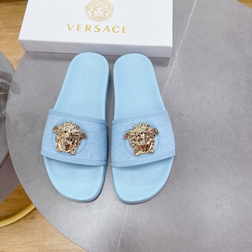 Replica Versace Slippers For Women #1074645, $60.00 USD, [ITEM#1074645], Replica Versace Slippers outlet from China