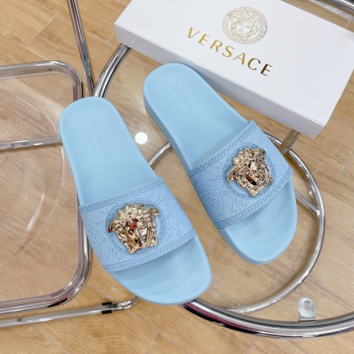 Replica Versace Slippers For Women #1074645 $60.00 USD for Wholesale