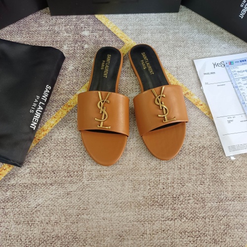 Replica Yves Saint Laurent YSL Slippers For Women #1075096 $52.00 USD for Wholesale