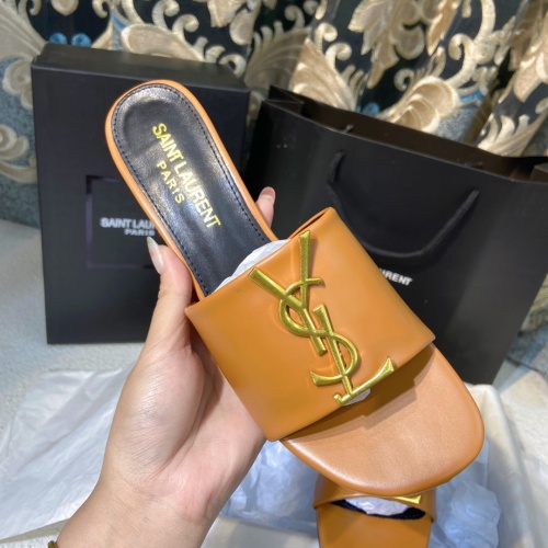 Replica Yves Saint Laurent YSL Slippers For Women #1075098 $56.00 USD for Wholesale