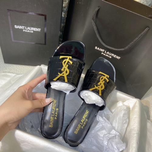 Replica Yves Saint Laurent YSL Slippers For Women #1075101 $56.00 USD for Wholesale
