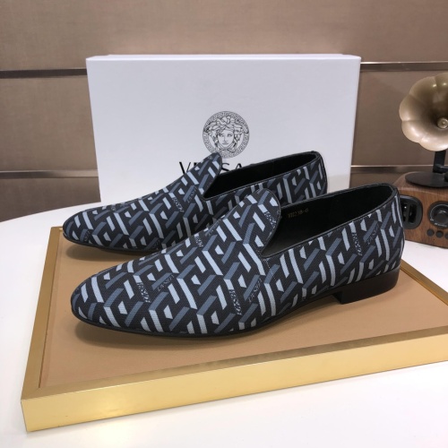 Replica Versace Leather Shoes For Men #1077415, $85.00 USD, [ITEM#1077415], Replica Versace Leather Shoes outlet from China