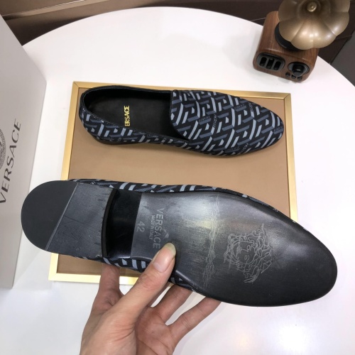 Replica Versace Leather Shoes For Men #1077415 $85.00 USD for Wholesale