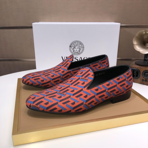 Replica Versace Leather Shoes For Men #1077416, $85.00 USD, [ITEM#1077416], Replica Versace Leather Shoes outlet from China