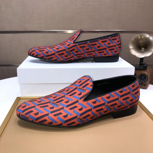 Replica Versace Leather Shoes For Men #1077416 $85.00 USD for Wholesale