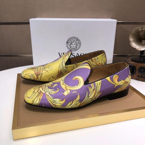 Replica Versace Leather Shoes For Men #1077417, $85.00 USD, [ITEM#1077417], Replica Versace Leather Shoes outlet from China