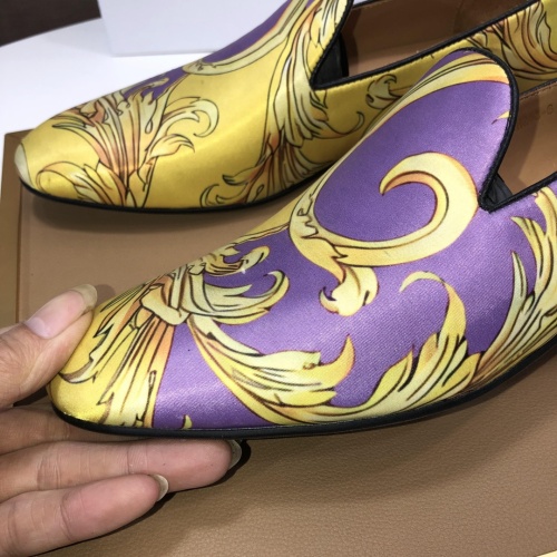 Replica Versace Leather Shoes For Men #1077417 $85.00 USD for Wholesale
