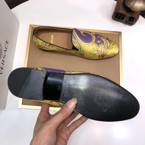 Replica Versace Leather Shoes For Men #1077417 $85.00 USD for Wholesale