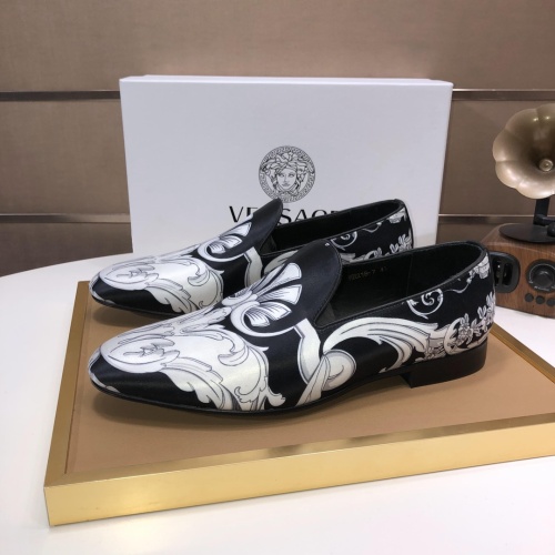 Replica Versace Leather Shoes For Men #1077419, $85.00 USD, [ITEM#1077419], Replica Versace Leather Shoes outlet from China