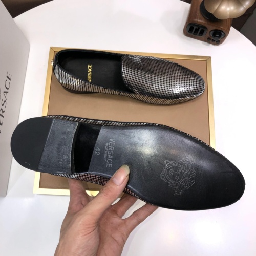 Replica Versace Leather Shoes For Men #1077420 $85.00 USD for Wholesale