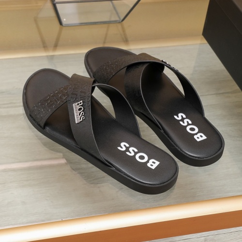 Replica Boss Slippers For Men #1077643 $60.00 USD for Wholesale