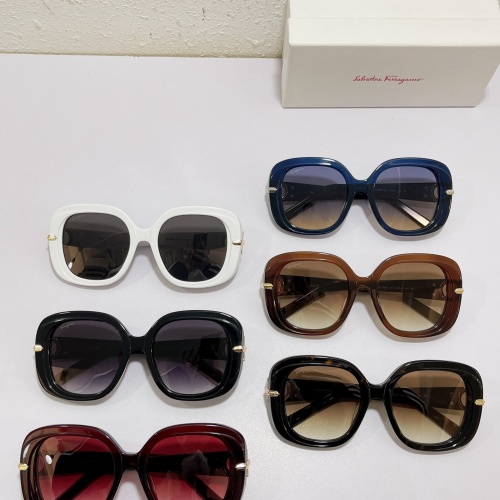 Replica Salvatore Ferragamo AAA Quality Sunglasses #1078689 $64.00 USD for Wholesale