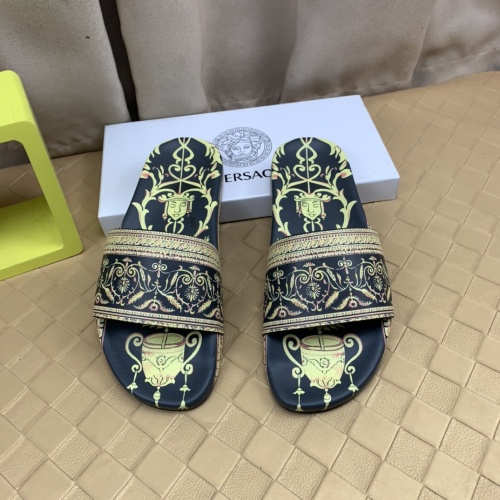Replica Versace Slippers For Men #1079134, $68.00 USD, [ITEM#1079134], Replica Versace Slippers outlet from China