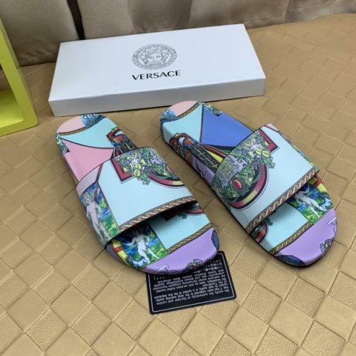 Replica Versace Slippers For Men #1079136 $68.00 USD for Wholesale