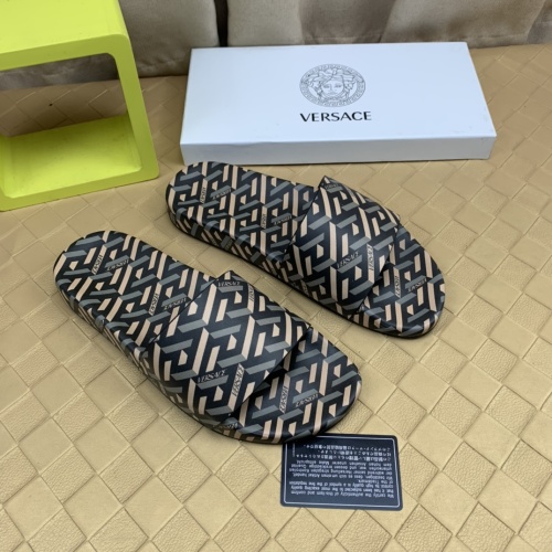 Replica Versace Slippers For Men #1079140 $68.00 USD for Wholesale