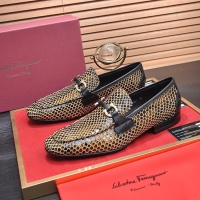 $102.00 USD Salvatore Ferragamo Leather Shoes For Men #1070680