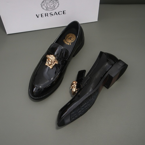 Replica Versace Leather Shoes For Men #1080755, $76.00 USD, [ITEM#1080755], Replica Versace Leather Shoes outlet from China