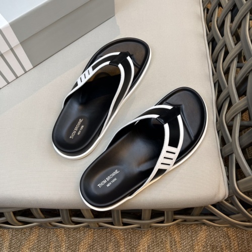 Replica Thom Browne Slippers For Men #1084716 $64.00 USD for Wholesale