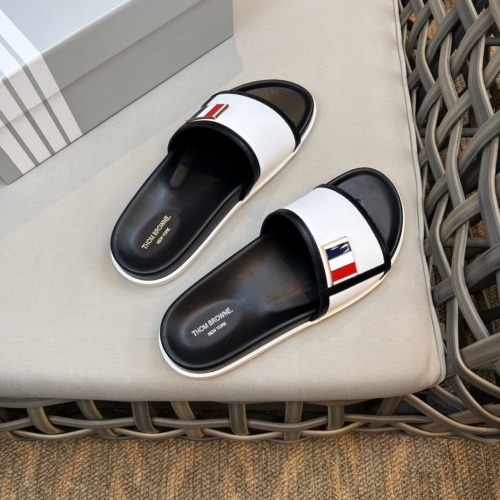 Replica Thom Browne Slippers For Men #1084769 $64.00 USD for Wholesale